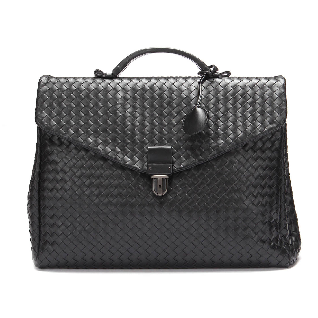 Intrecciato Leather Briefcase