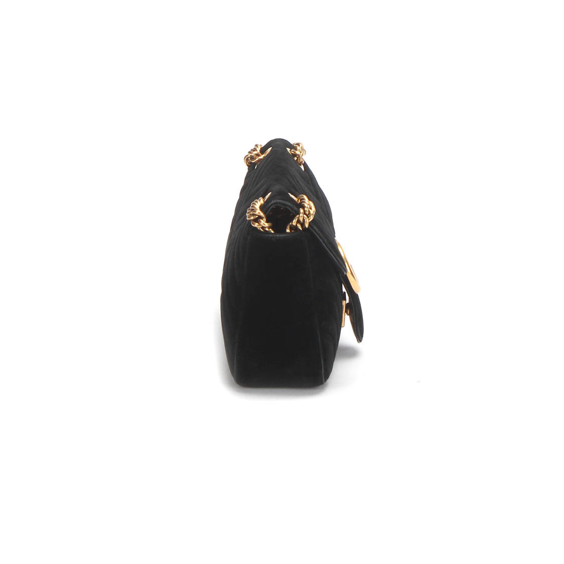 Small GG Marmont Velvet Matelasse Shoulder Bag 448497