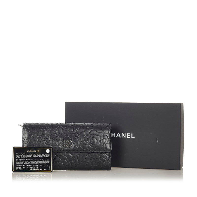 CC Camellia Long Wallet