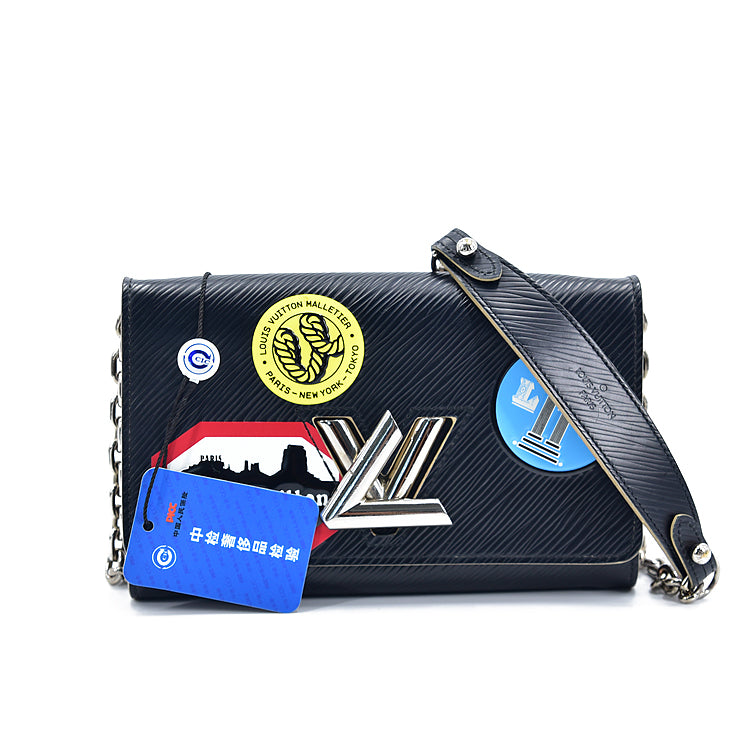 Epi Travel Stickers Twist Wallet on Chain