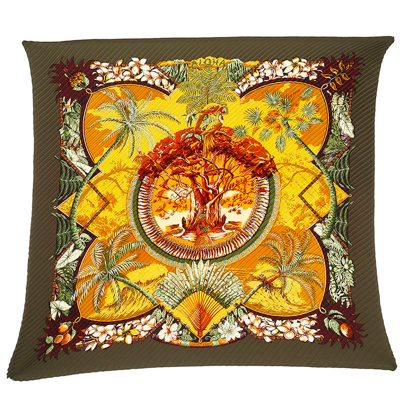 阿罗哈·卡雷（AlohaCarré）印刷的丝绸围巾