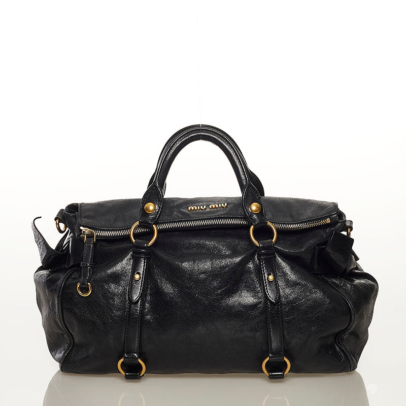 Vitello Lux Bow Handbag