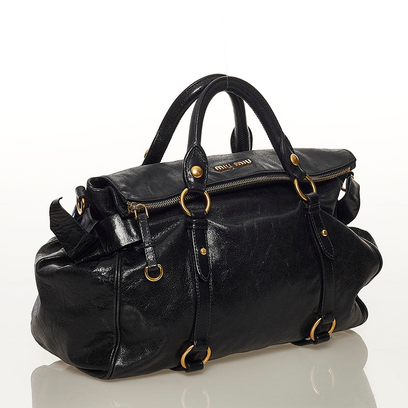 Vitello Lux Bow Handbag