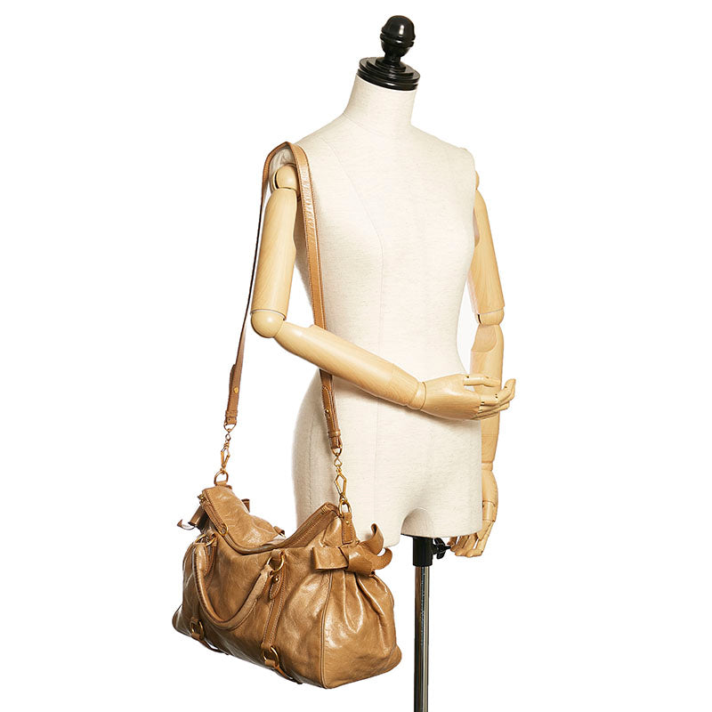 Vitello Lux Bow Handbag RT0365