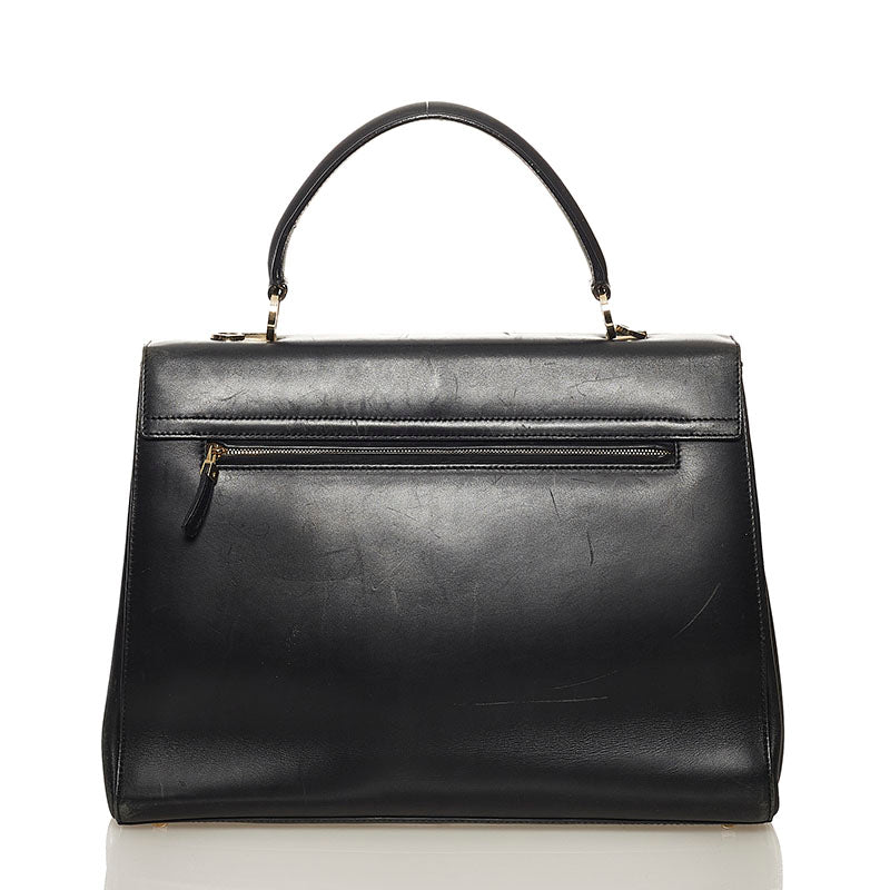 Gancini Leather Handbag