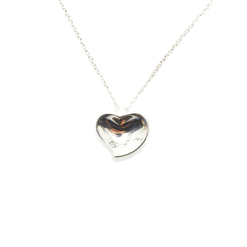 Elsa Peretti Carved Heart Pendant Necklace