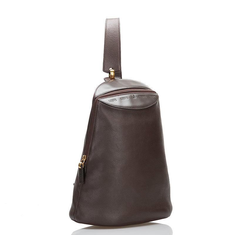 Leather Sling Backpack