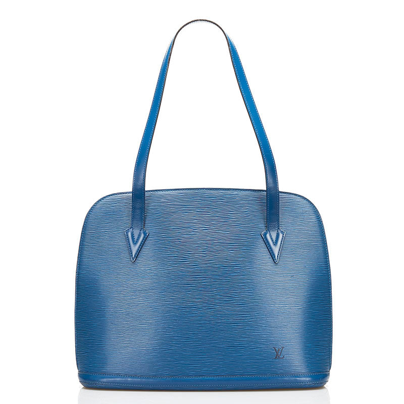 GM-LV Green Leather Lussac tote bag