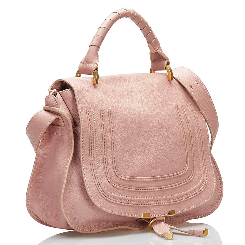 Leather Marcie Handbag