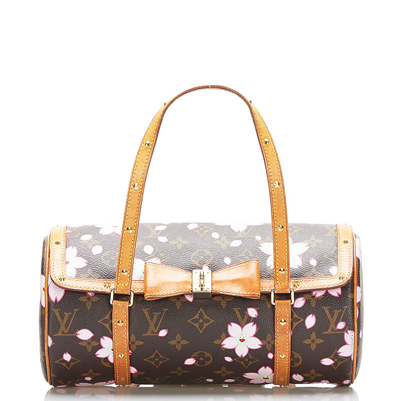 Louis Vuitton Monogram Cherry Blossom Papillon 30 Canvas Handbag M92009 in Good condition