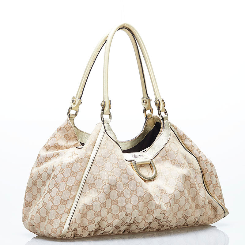 Gucci  GG Canvas Abbey D-Ring Shoulder Bag Canvas Shoulder Bag 189835 in Excellent condition