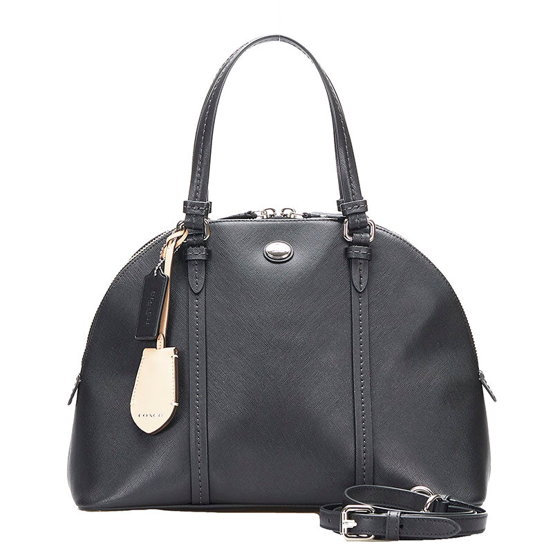 Leather Cora Domed Handbag