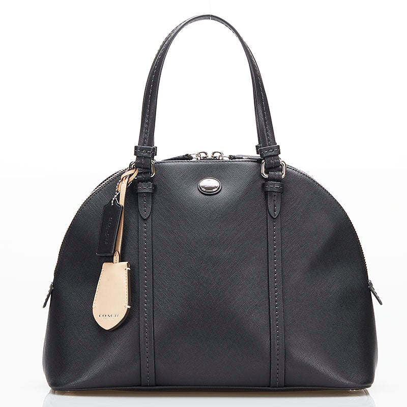 Leather Cora Domed Handbag