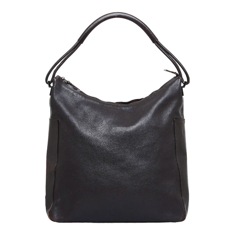 Gucci Leather Shoulder Bag Leather Shoulder Bag 001274  in Fair condition