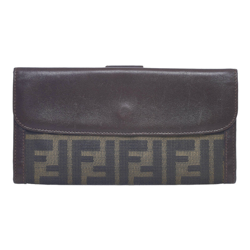 Zucca Canvas & Leather Bifold Long Wallet