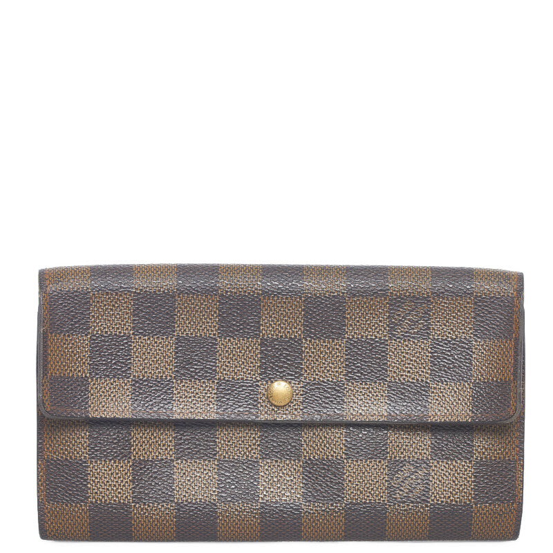 Damier Ebene Portofeuille Sarah Long Wallet N61725