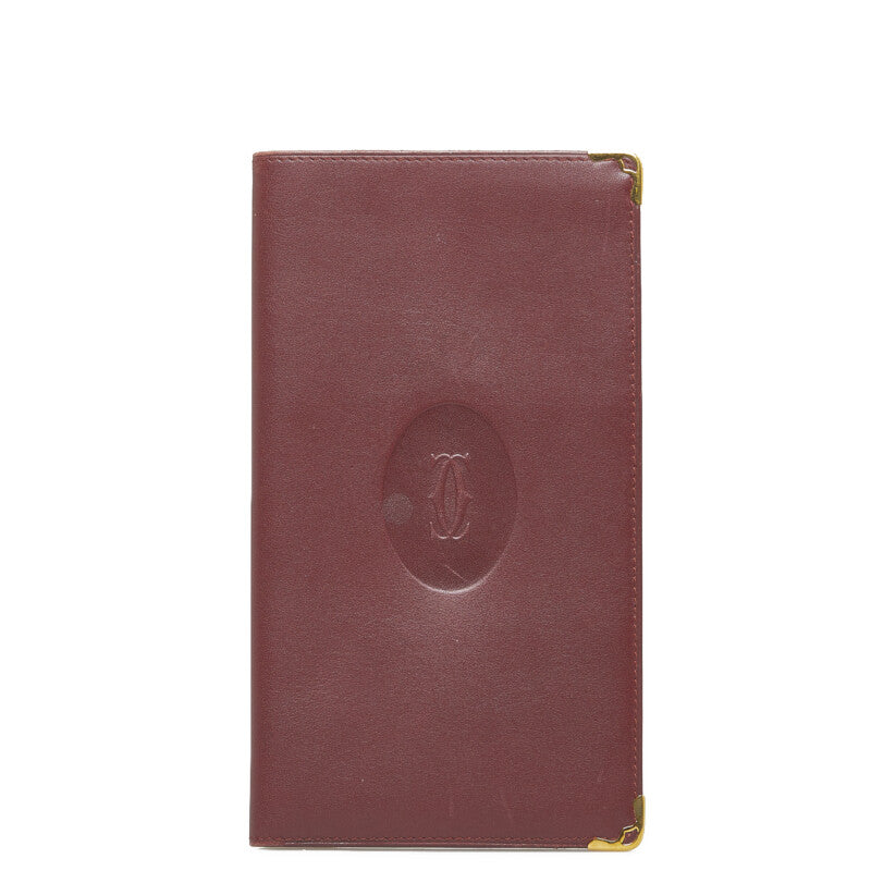 Must de Cartier Leather Card Holder Wallet