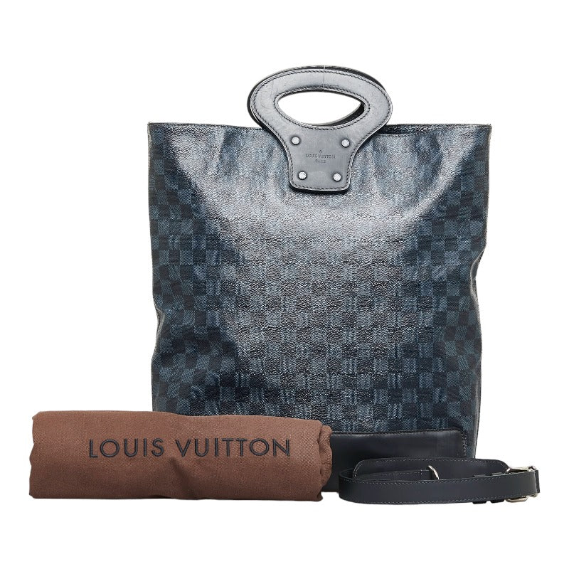 Authentic Louis Vuitton Split Monogram Eclipse North South Tote Black  Silver