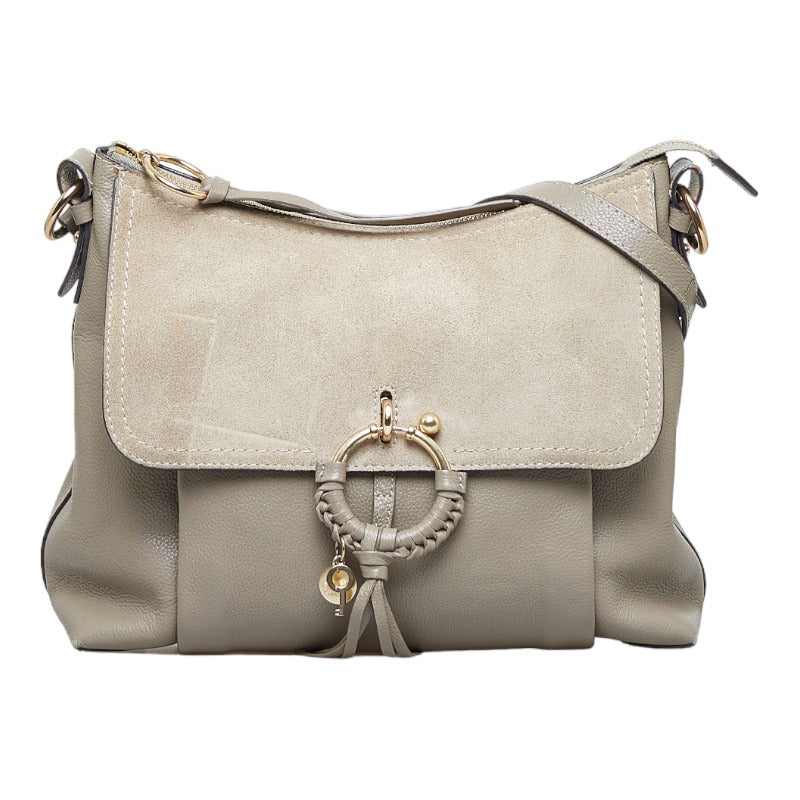 Suede & Leather Joan Shoulder Bag