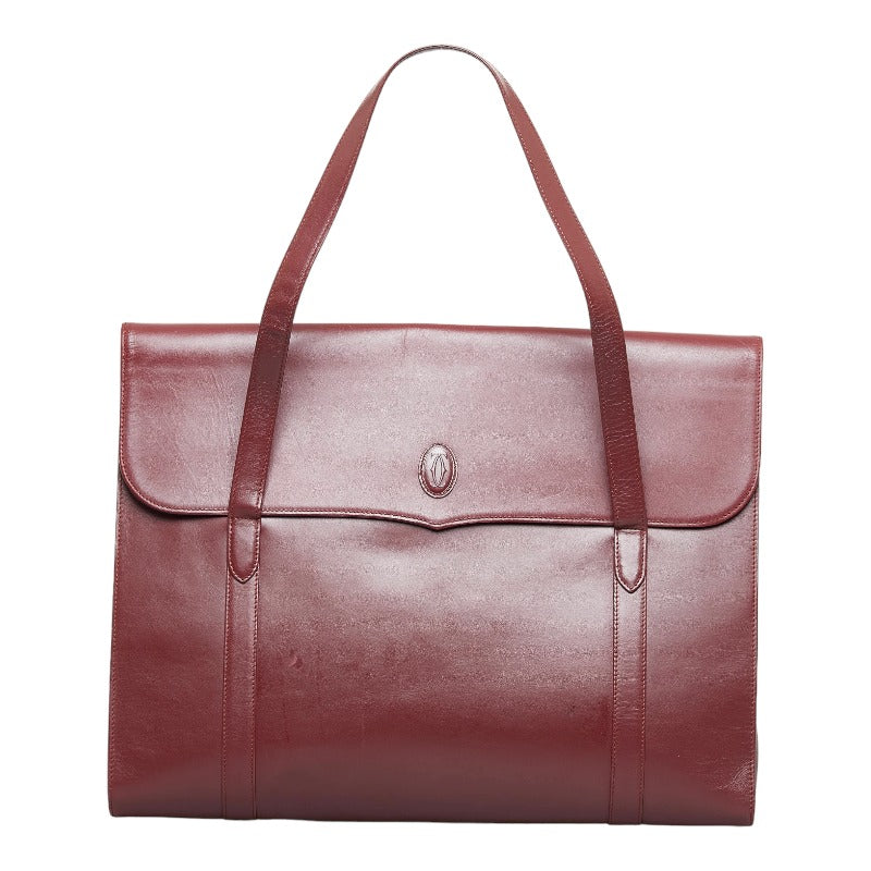 Must de Cartier Leather Business Bag