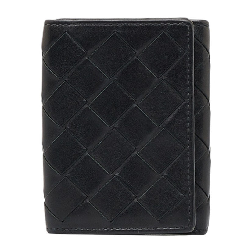 Intrecciato Leather Small Wallet