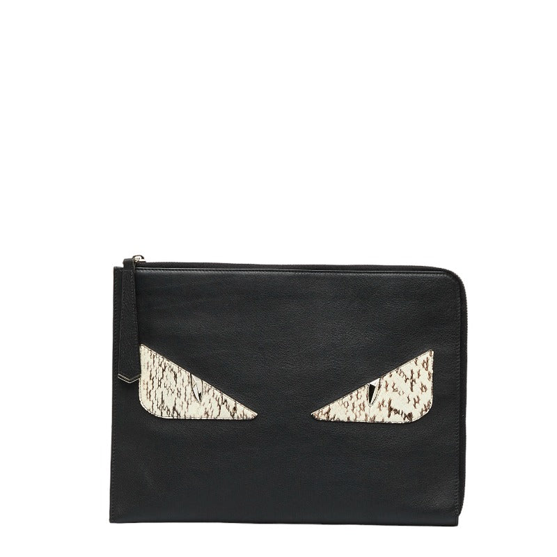 Monster Eyes Leather Clutch Bag 8M0370