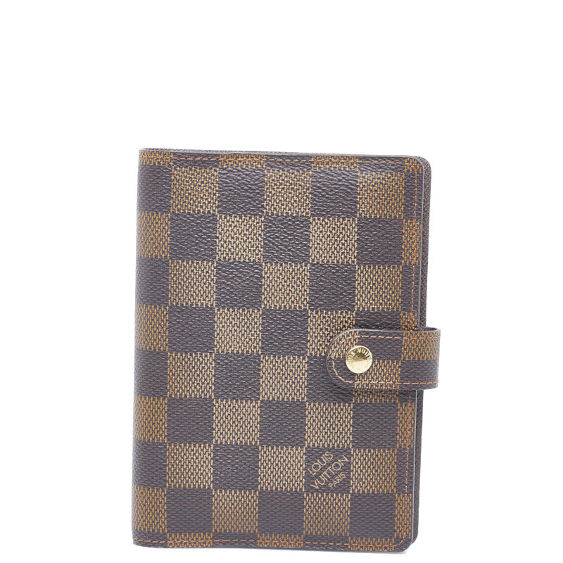 Louis Vuitton Notebook Cover Damier Ebene Agenda PM Brown R20700