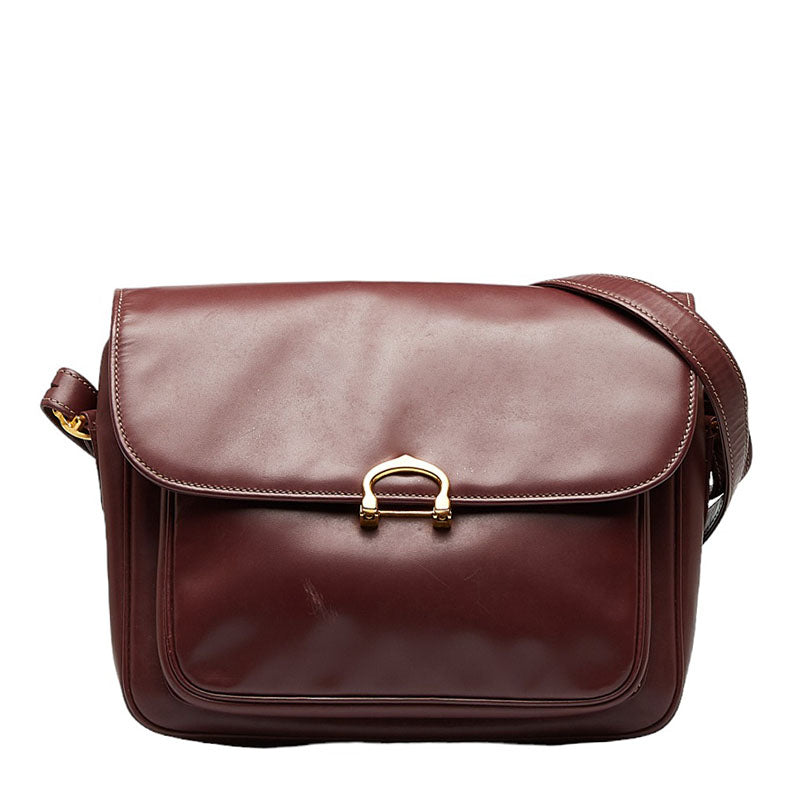 Must de Cartier Leather Shoulder Bag