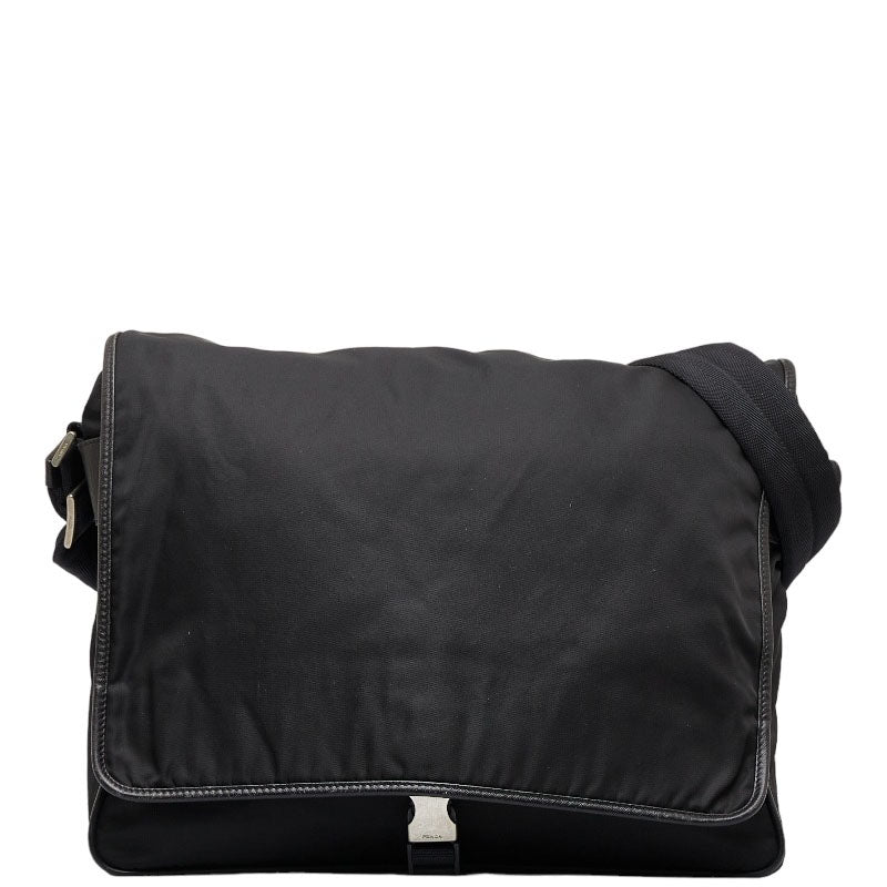 Prada Tessuto Messenger Bag Canvas Crossbody Bag V158 in Fair condition