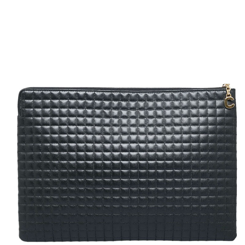 C Charm Quilted Leather Clutch Bag 10B813BFL