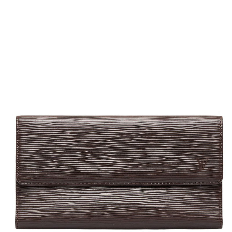 Louis Vuitton Epi Portefeuille International Wallet Leather Long Wallet M63590 in Good condition