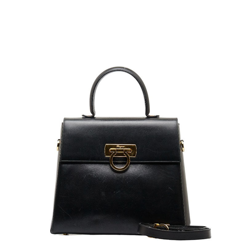 Gancini Leather Handbag E-21 0536