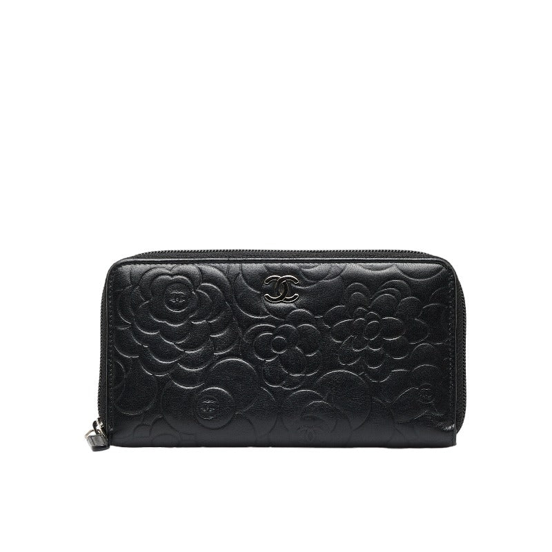 Chanel Pink CC Caviar Zip Around Wallet Leather ref.1061318 - Joli Closet