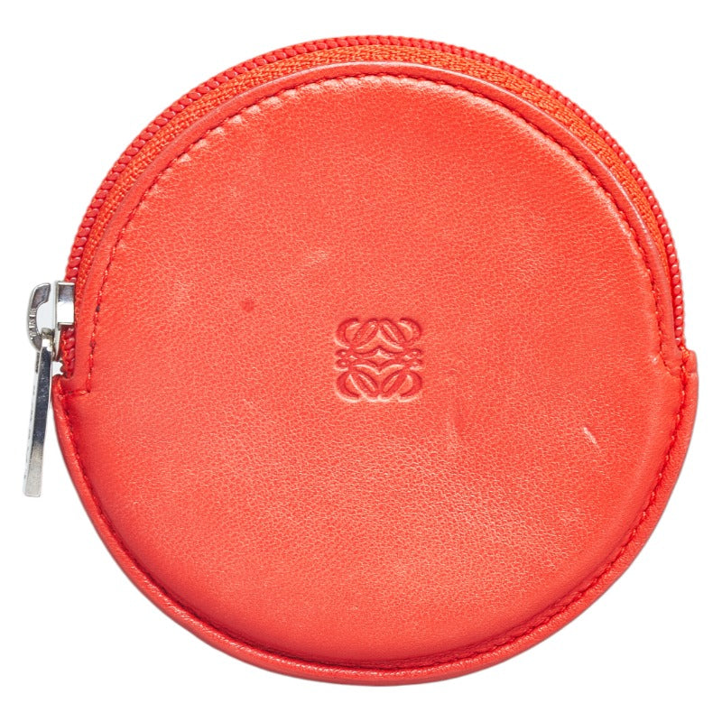 Round Leather Coin Purse
