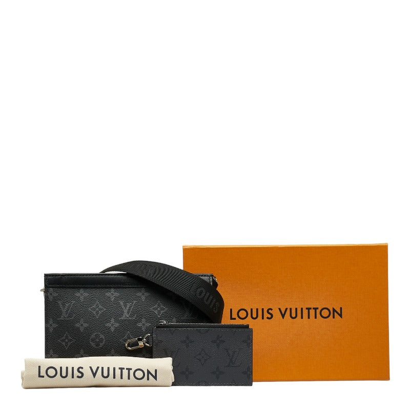 LOUIS VUITTON Gaston Wearable Wallet Monogram Eclipse Gray M81124