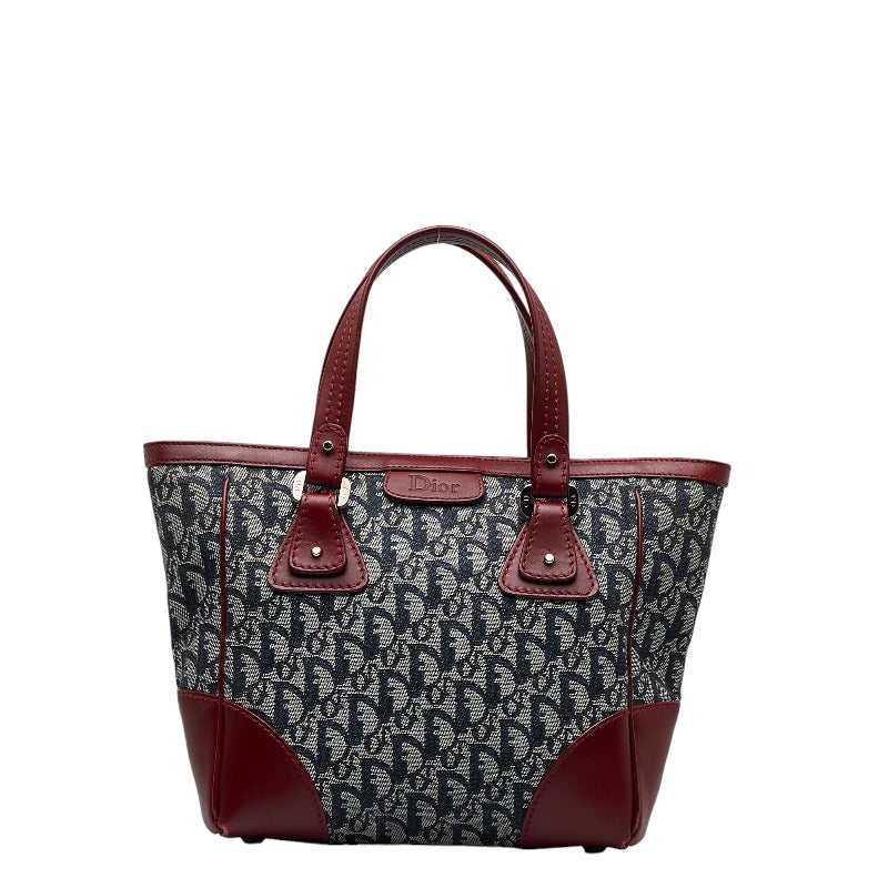Dior Oblique Canvas & Leather Handbag Canvas Handbag in Good condition