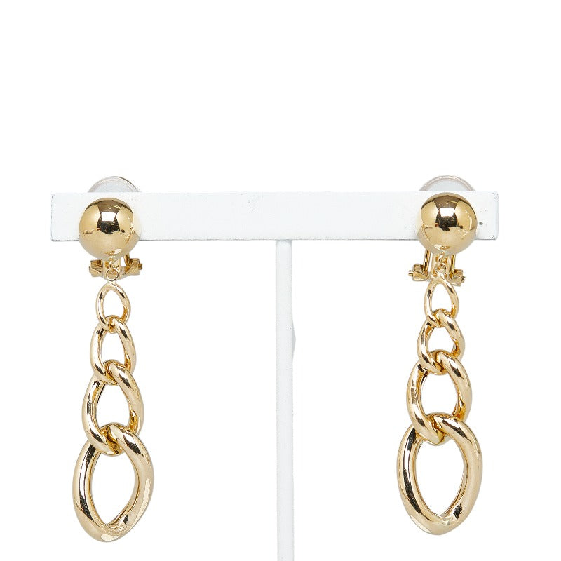 18k Gold Chain Dangle Earrings