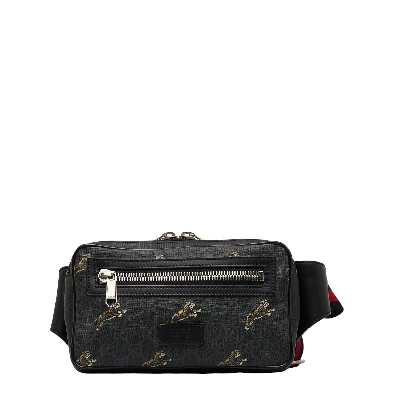 Gucci GG Supreme Tiger Belt Bag Canvas Belt Bag 474298 in Good condition