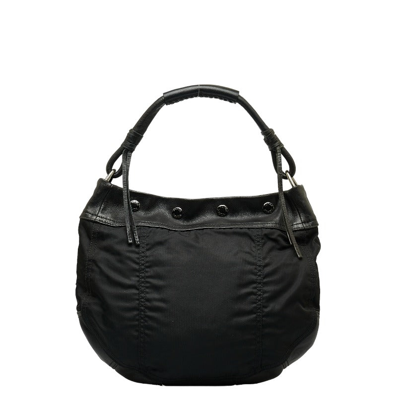 Tessuto & Leather Shoulder Bag