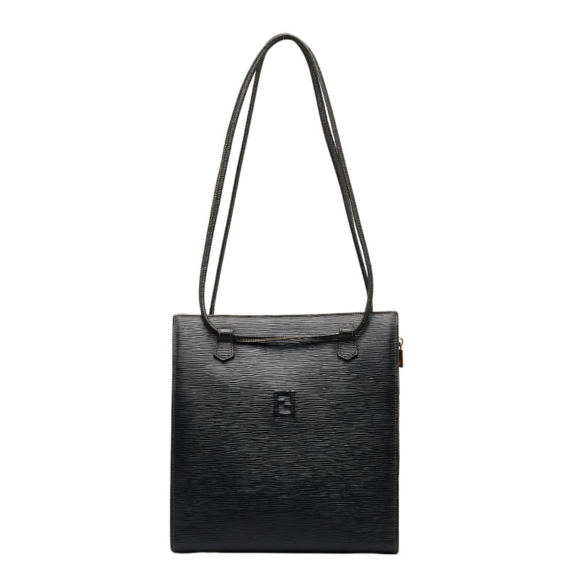 Zucca Canvas & Leather Shoulder Bag