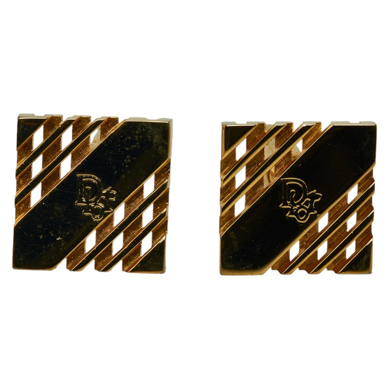 Dior Logo Square Cufflinks Metal Other in Good condition