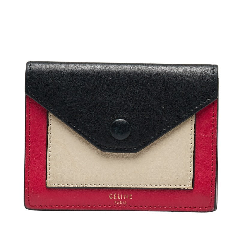 Leather Tricolor Card Case