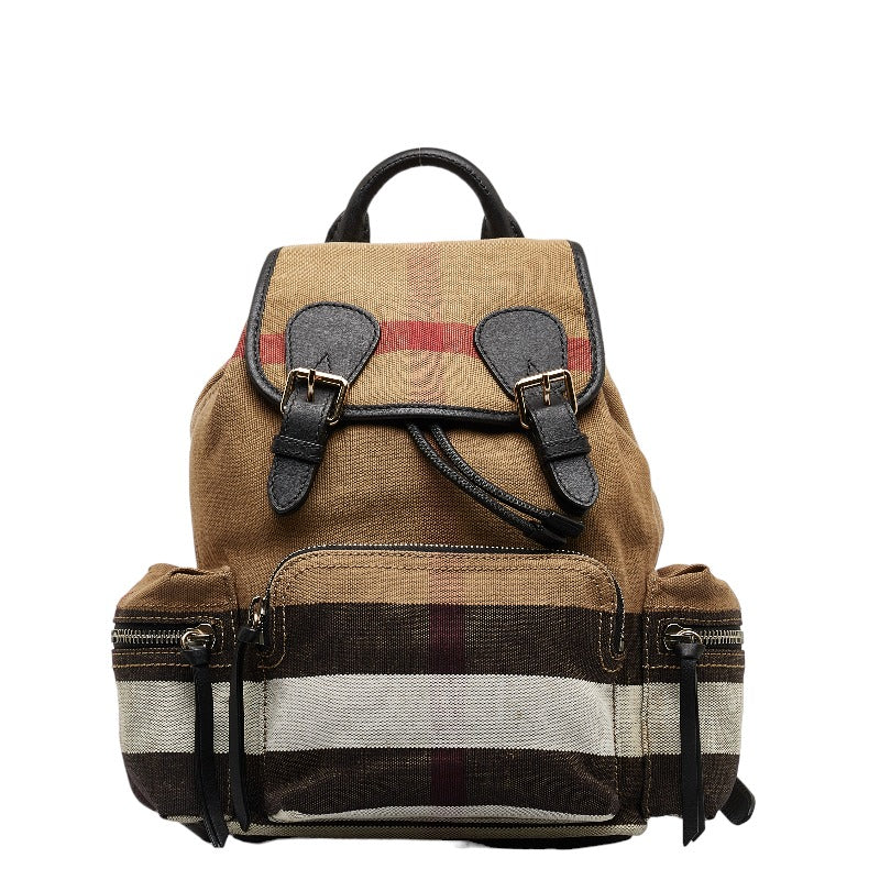 House Check Canvas Backpack