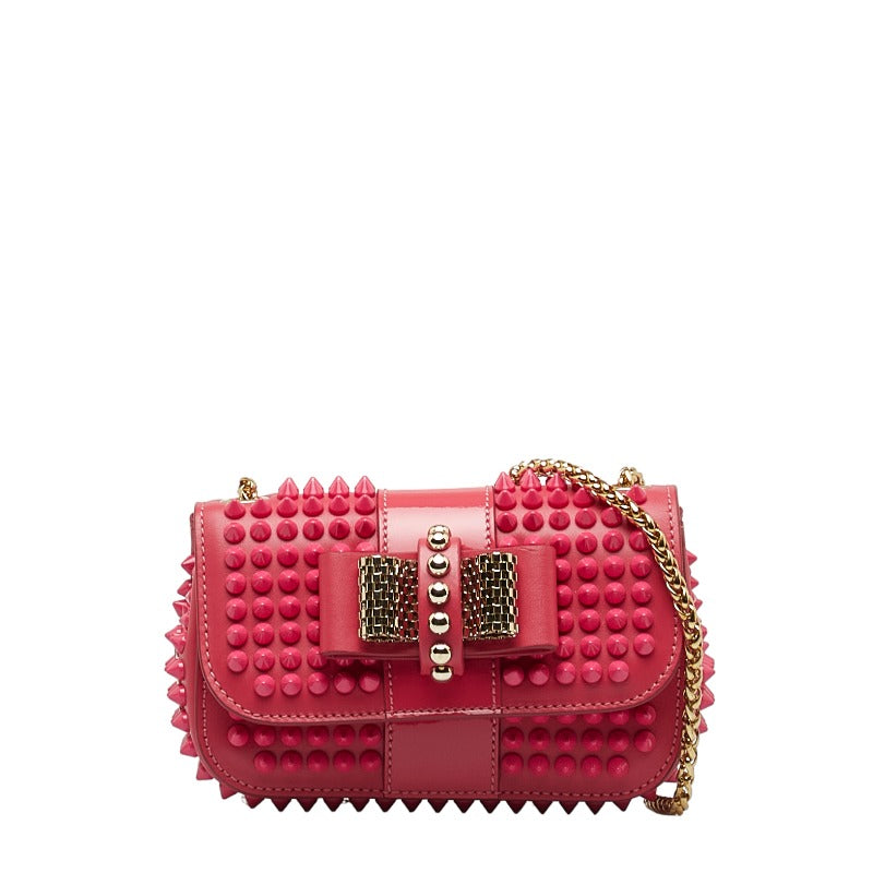 Spiked Leather Sweet Charity Crossbody Bag