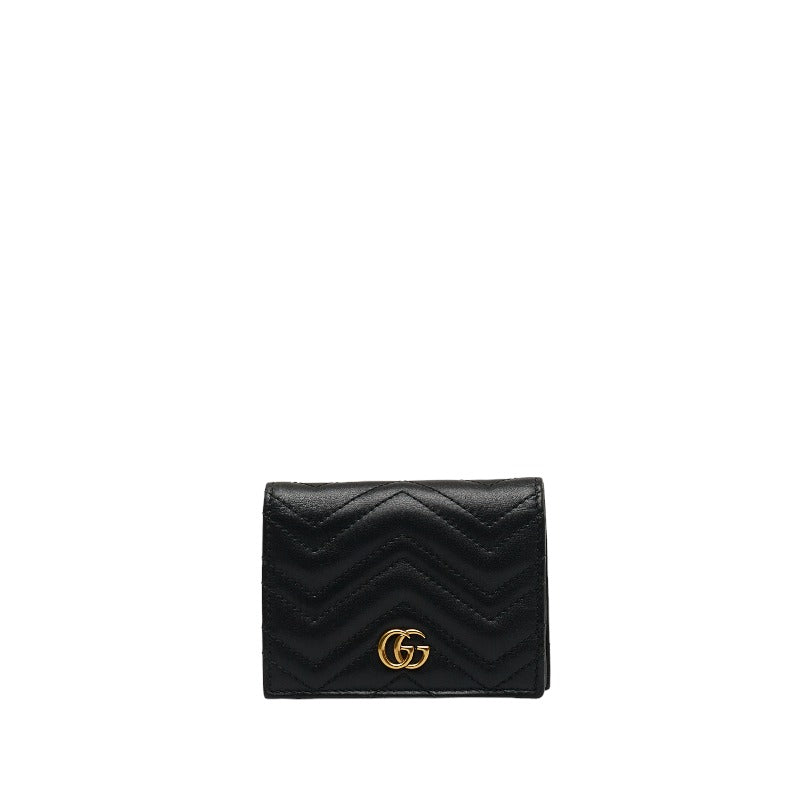 GG Marmont Leather Card Case 466492