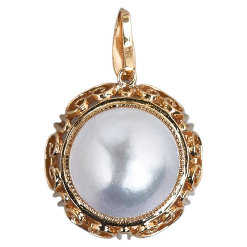 [LuxUness] 18k Gold Pearl Pendant  Metal Pendant in Excellent condition