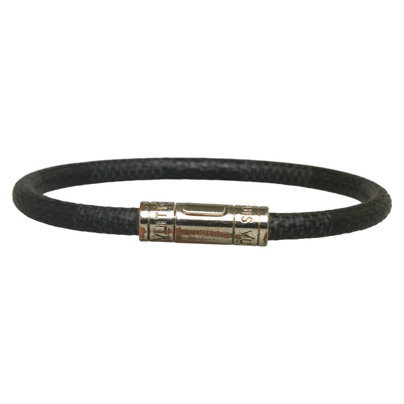 Louis Vuitton Damier Graphite Keep It Bracelet Canvas Bracelet M6140E in Good condition