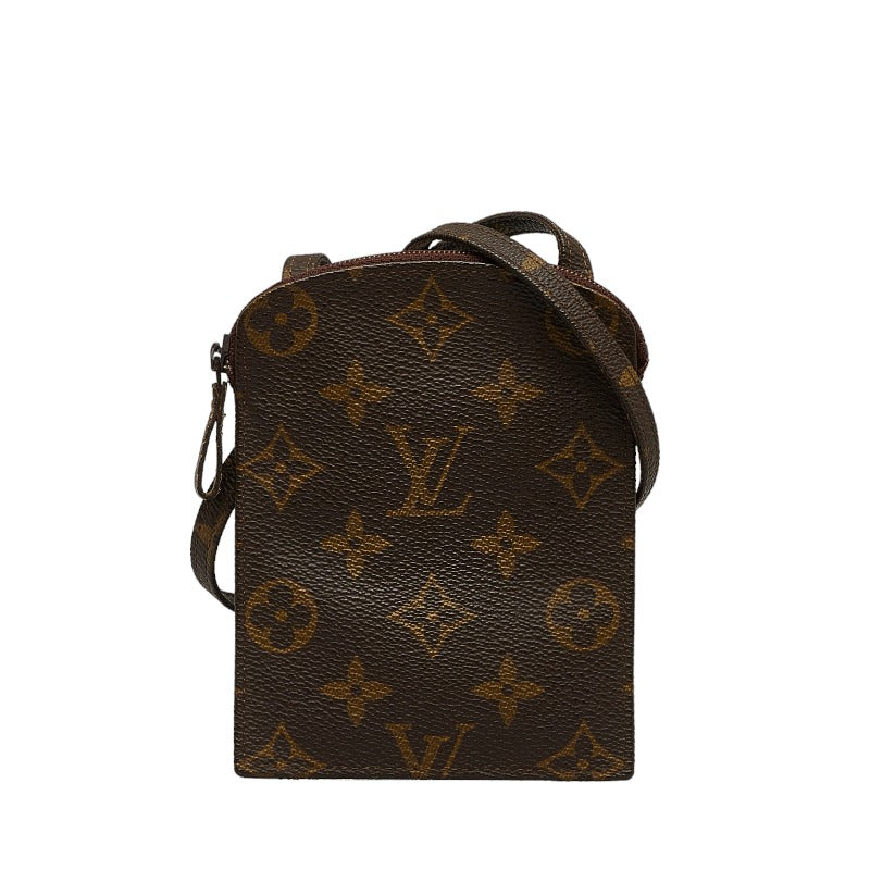 Louis Vuitton Monogram Pochette Secré Canvas Shoulder Bag M45484 in Good condition