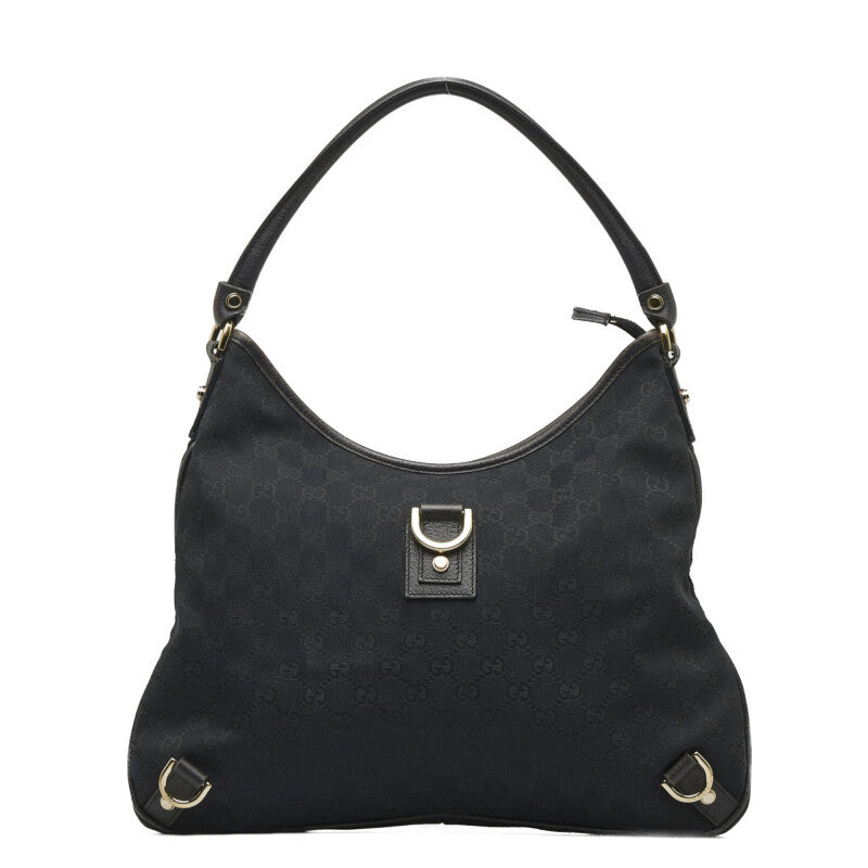 Gucci GG Canvas Abbey Hobo Bag Canvas Shoulder Bag 130737 in Fair condition