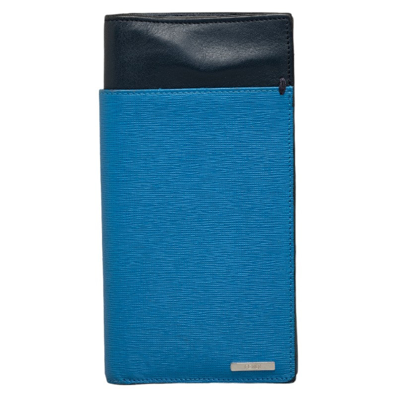 Leather Two Tone Long Wallet